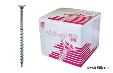 鉄(+) 翼コーススレッド(全ねじ)(皿頭)(赤箱・徳用箱入)(ウイング製)